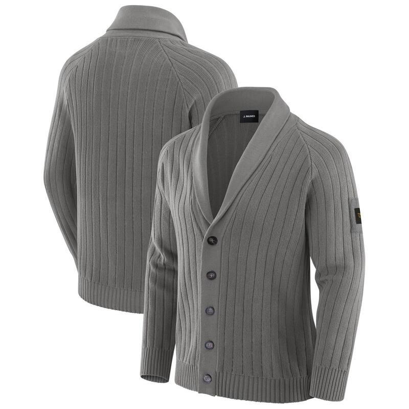 アンブランデッド メンズ アウター 編み物・プルオーバー ジレー Unbranded Men\u0027s J. Palmer Graphite Washington Commanders The Playmaker Cardigan Raglan Sweater Wft Dark G 黒鉛