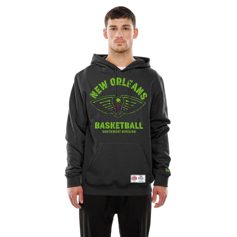 ニューエラ メンズ トップス Tシャツ フリース パーカー Men New Era Black New Orleans Pelicans 2025/26 City Edition Fleece Hoodie Nor Black ブラック