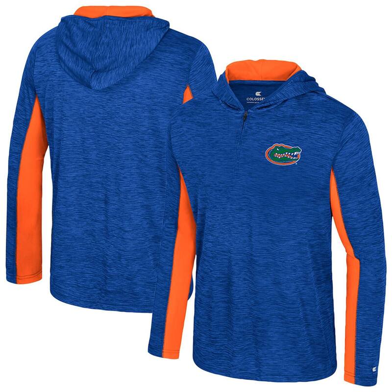 コロシアム メンズ トップス Tシャツ パーカー Men's Colosseum Royal Florida Gators Alwaysunny Quarter-Zip Hoodie Fld Blue ブルー