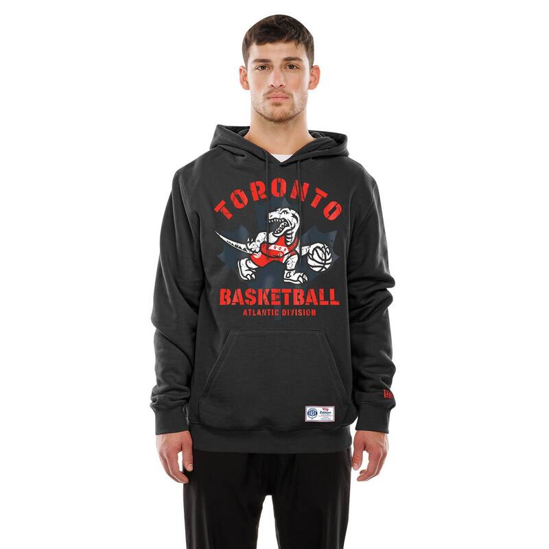 ニューエラ メンズ トップス Tシャツ フリース パーカー Men New Era Black Toronto Raptors 2025/26 City Edition Fleece Hoodie Rpt Black ブラック