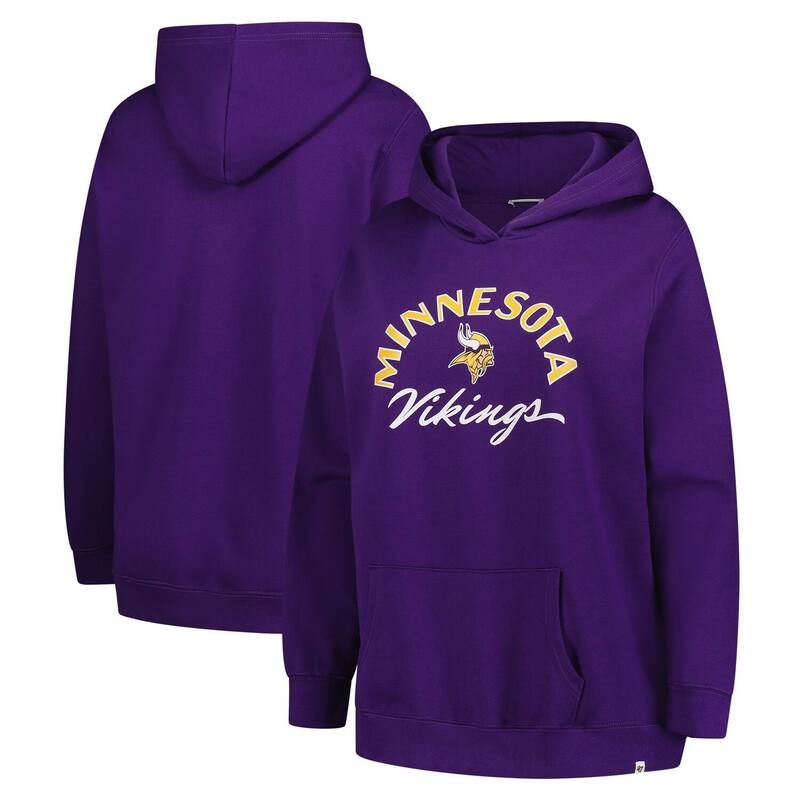 フォーティセブンブランド レディース トップス プルオーバー つけ加える大きさ パーカー 47 Brand Women\u0027s \u002747 Purple Minnesota Vikings Plusize Whirlwind Naomi Hoodie Mvk Purple パープル