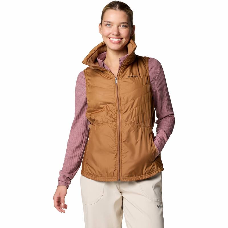 コロンビア レディース アウター 上衣・上衣 より良い Women\u0027s Columbia Mix It Around Vest Camel Brown 赤銅色 コート・ジャケット-レディースファッション
