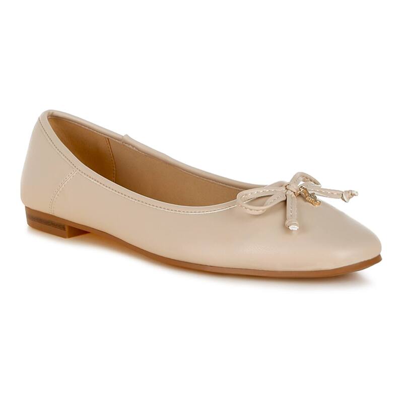 ロンドンラグ レディース シューズ サンダル レザー フェイクレザー London Rag Enchanted Faux Leather Women's Casual Ballerinas Beige ベージュ｜ReVida 店 11,985円