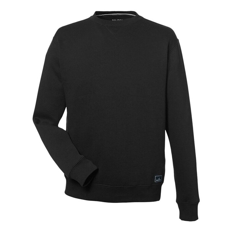 ナウティカ メンズ トップス プルオーバー 労働者の一団のど首 汗水 フリース Nauticanchor Fleece Crewneck Sweatshirt Black 黒いこと