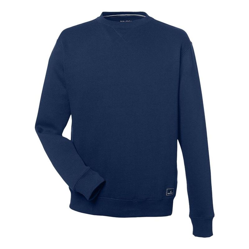 ナウティカ メンズ トップス プルオーバー 労働者の一団のど首 汗水 フリース Nauticanchor Fleece Crewneck Sweatshirt Navy 米国海軍