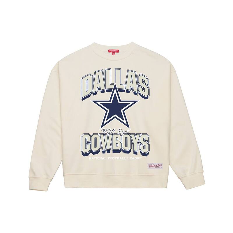 ミッチェル&ネス レディース トップス Tシャツ スウェット Women's Mitchell & Ness Cream Dallas Cowboys Tonal Arch Sweatshirt Cow Beige ベージュ