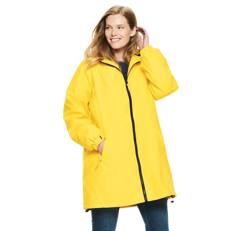 ウーマン ウィズイン レディース アウター ジャケット・ブルゾン プラスサイズ コート Woman Within Plusize Hooded Slickeraincoat Primrose Yellow イエロー