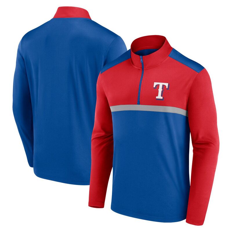 ファナティクス メンズ トップス Tシャツ Men's Fanatics Royal Texas Rangers Unstoppable Quarter-Zip Top Rgr Blue ブルー