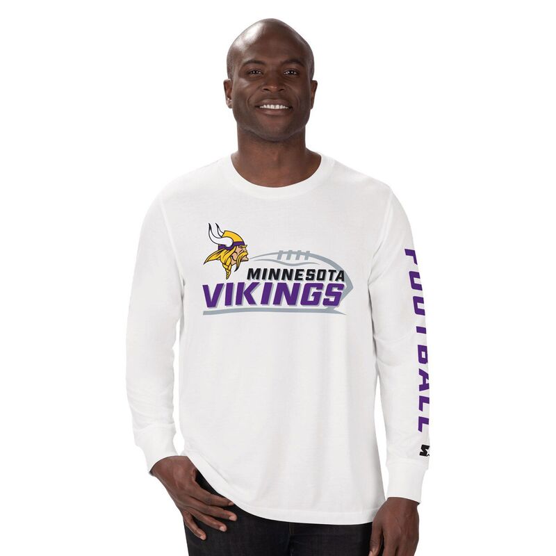 スターター メンズ トップス Tシャツ Men'starter White Minnesota Vikings Half Time Long Sleeve T-Shirt Mvk White ホワイト