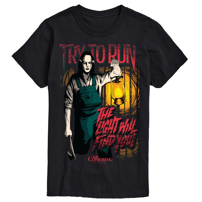 アニメキャラクター メンズ トップス Tシャツ トール グラフィック Licensed Character Big & Tall The Conjuring: Last Rites Try To Run Graphic Tee Black ブラック 6,304円