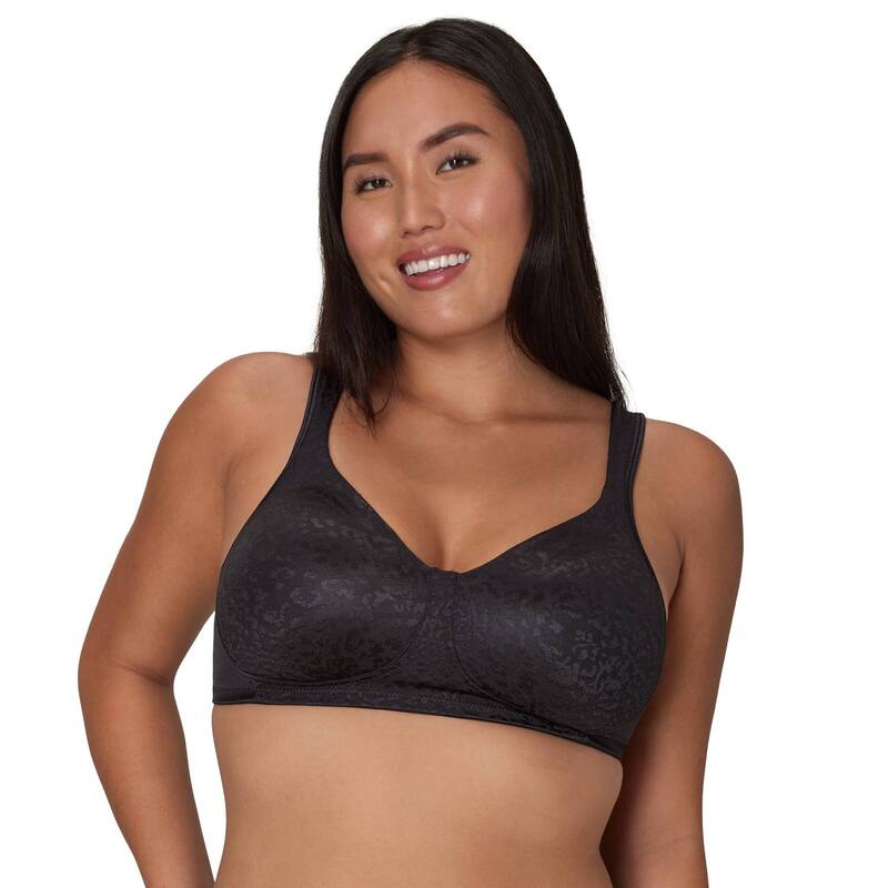プレイテックス レディース アンダーウェア ブラジャー Playtex 18 Hour Ultimate Lift & Support Wireless Bra 4745 Black Animal ブラック