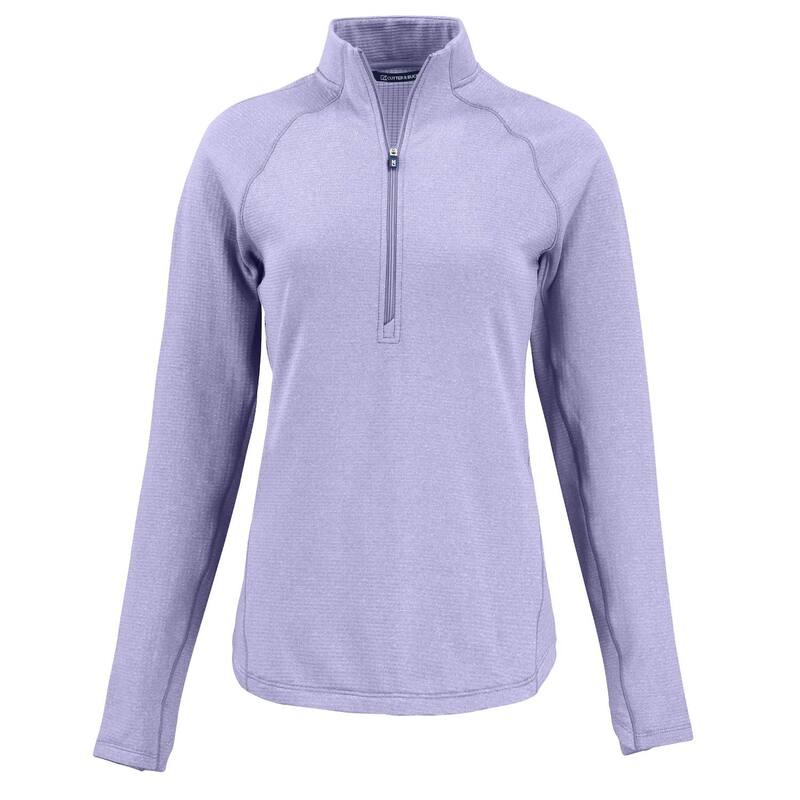 カッターアンドバック レディース アウター ジャケット・ブルゾン ハーフジップ フリース Cutter \u0026 Buck Peshastin Fleece Recycled Womens Half Zipullover Hyacintheather ヘザー