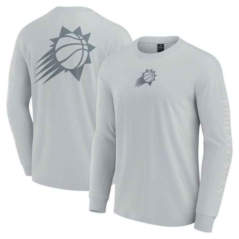 ファナティクス メンズ トップス プルオーバー Men\u0027s Fanatics Gray Phoenix Suns Elementstrive Long Sleeve T-Shirt Phx Grey 薄墨色
