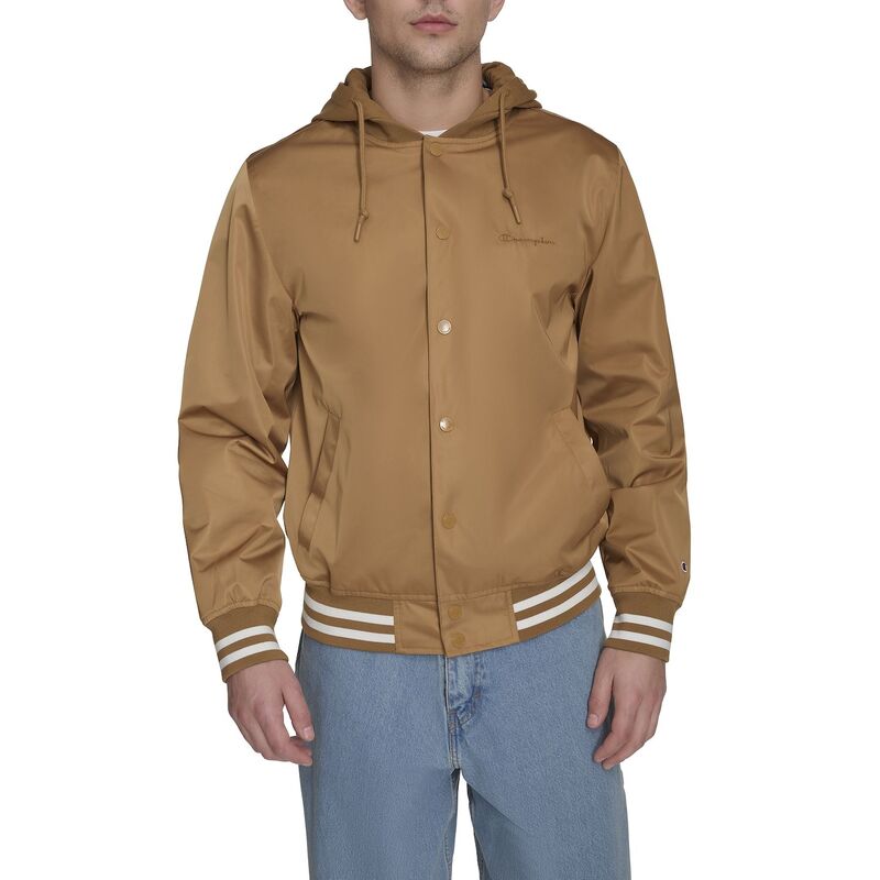 チャンピオン メンズ アウター ジャケット・ブルゾン Men's Champion Hooded Varsity Jacketobacco|ReVida 店