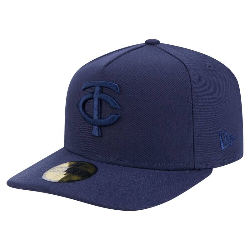 ニューエラ メンズ アクセサリー 帽子 Men's New Era Navy Minnesota Twins Color Pack A-Frame 59FIFTY Fitted Hatwnavy ネイビー