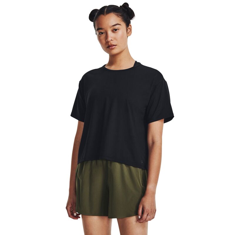 アンダーアーマー レディース トップス Tシャツ Women's Under Armour Motion Short Sleeve Tee Black ブラック