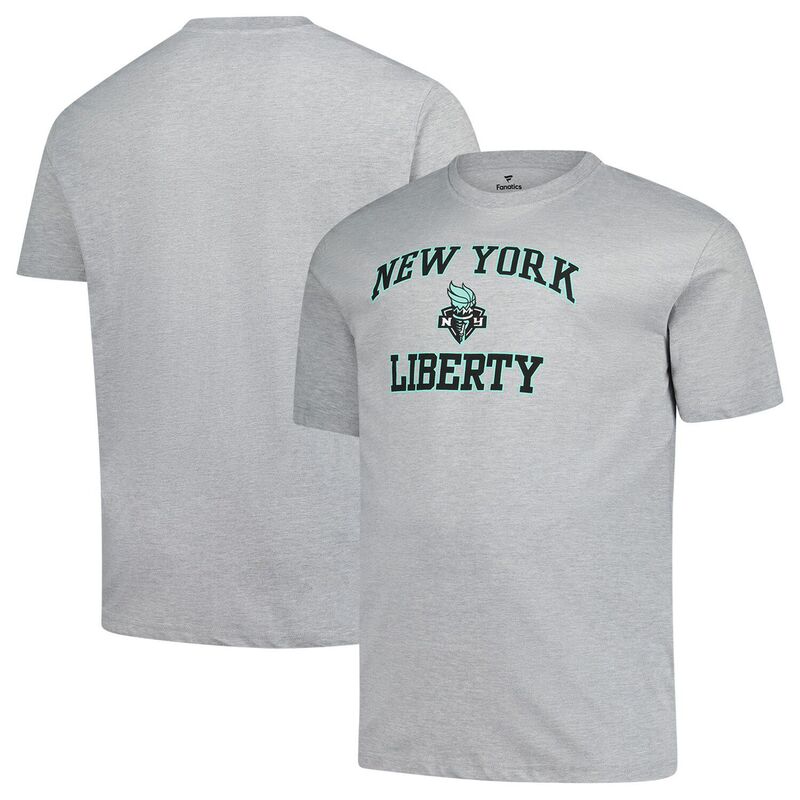 ファナティクス メンズ トップス Tシャツ トール Men's Fanatics Heather Gray New York Liberty Big & Tall Heart & Soul T-Shirt Wnb Grey グレー