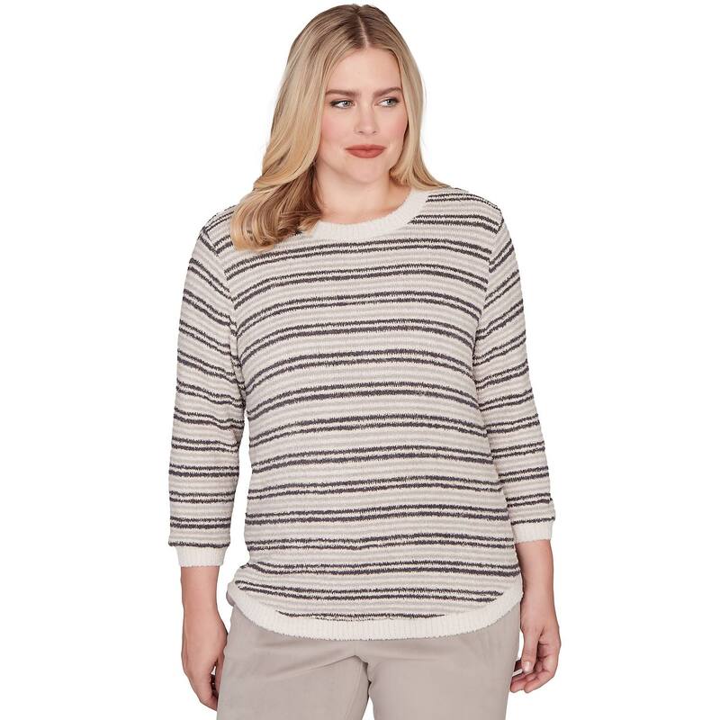 アルフレッド ダナー レディース トップス プルオーバー 編み物 Women\u0027s Alfredunner Eyelash Striped Knitop Slate Multi スレート