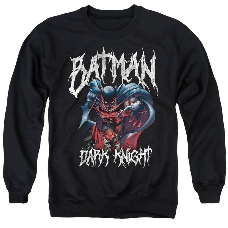 アニメキャラクター メンズ トップス Tシャツ スウェットール グラフィック Licensed Character Big & Tall DComics Batman Evil Darknight Graphic Sweatshirt Black ブラック｜ReVida 店
