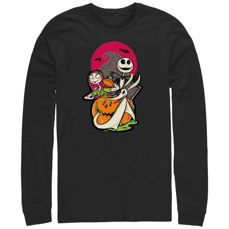 ディズニー メンズ トップス Tシャツ グラフィック Disney 100 The Nightmare Before Christmas Men's Graphic Tee Black ブラック