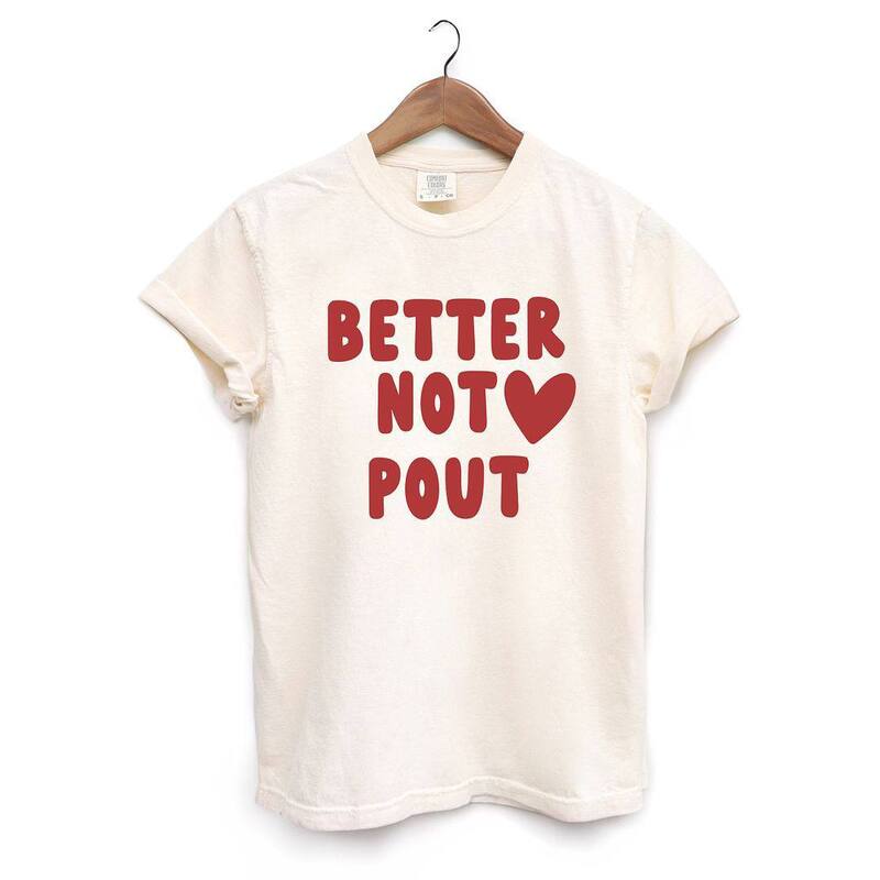 Simply Sage Market レディース トップス ティーシャツ Simply Sage Market Better Not Pout Bold Heart Garment Dyed Tees Ivory 象牙色 レディースファッション-トップス-Tシャツ・カットソー
