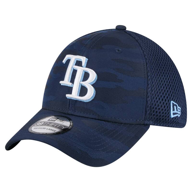 ニューエラ メンズ アクセサリー 帽子 Men's New Era Navy Tampa Bay Raysubtle Camo 39THIRTY Flex Hat Ray Navy ネイビー