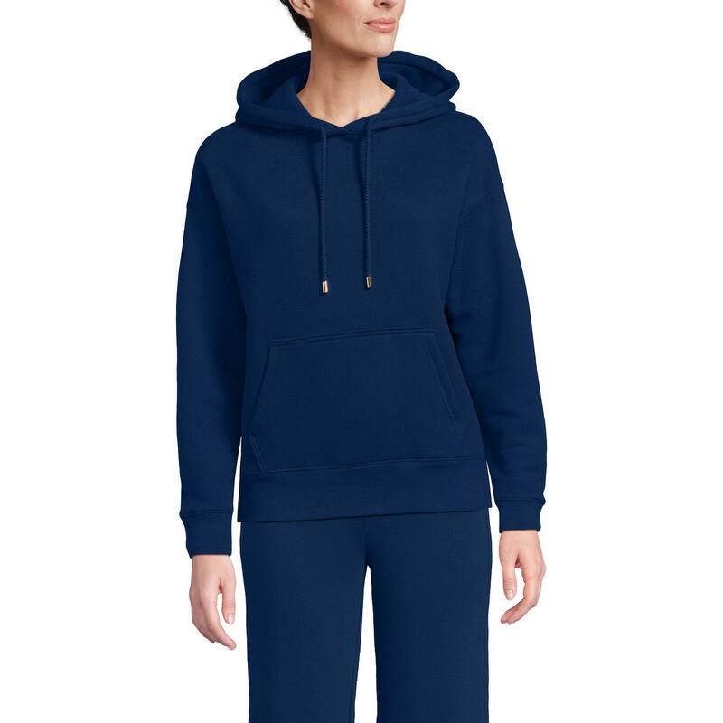 ランズエンド レディース アウター ニット・セーター プラスサイズ パーカー Plusize Lands' End Seriousweats Hoodie Soft Mineral Blush ブラッシュ