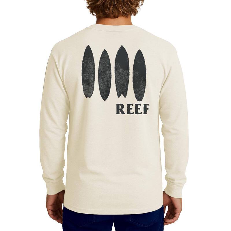 リーフ メンズ トップス Tシャツ グラフィック Men's REEF PettibonLong Sleeve Graphic Tee Beige Khaki カーキ｜ReVida 店