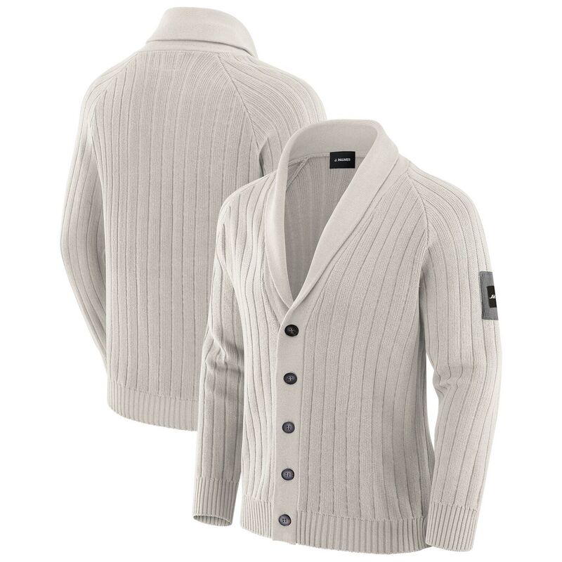 アンブランデッド メンズ アウター 編み物・プルオーバー ジレー Unbranded Men\u0027s J. Palmer Gray New York Jets The Playmaker Cardigan Raglan Sweater Jet Grey 薄墨色