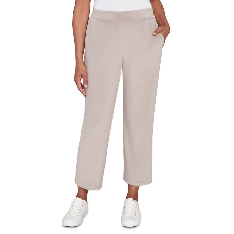 アルフレッド ダナー レディース ボトムス カジュアルパンツ プチ ニット Petite Alfredunner Luxe Double Knit Petite Length Pants Pebble