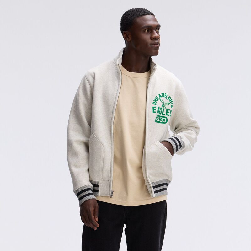 ファナティクス メンズ アウター 上衣・上衣 フリース Fanatics Oatmeal Philadelphia Eagles IconicFleece Full-Zip Jacket Eag Multi マルチ色合い