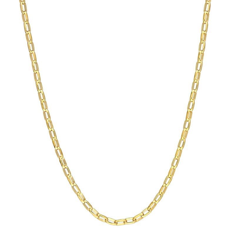 ステラ グレース レディース アクセサリー ネックレス・チョーカー・ペンダントトップ Stella Grace Sterling Silver 2 mm Fancy Rectangularolo Chainecklace 18k Gold Plated ゴールド 40,820円