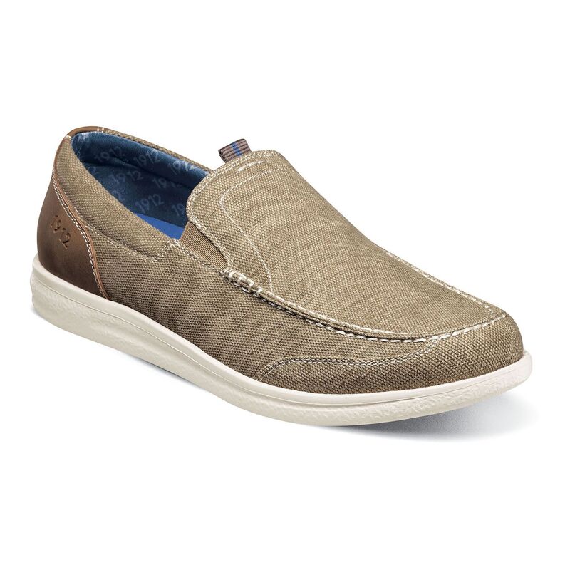 ノンブッシュ メンズ シューズ スリッポン・ローファー Nunn BushR Brewski Men's Venetian Slip-On Shoestone ストーン
