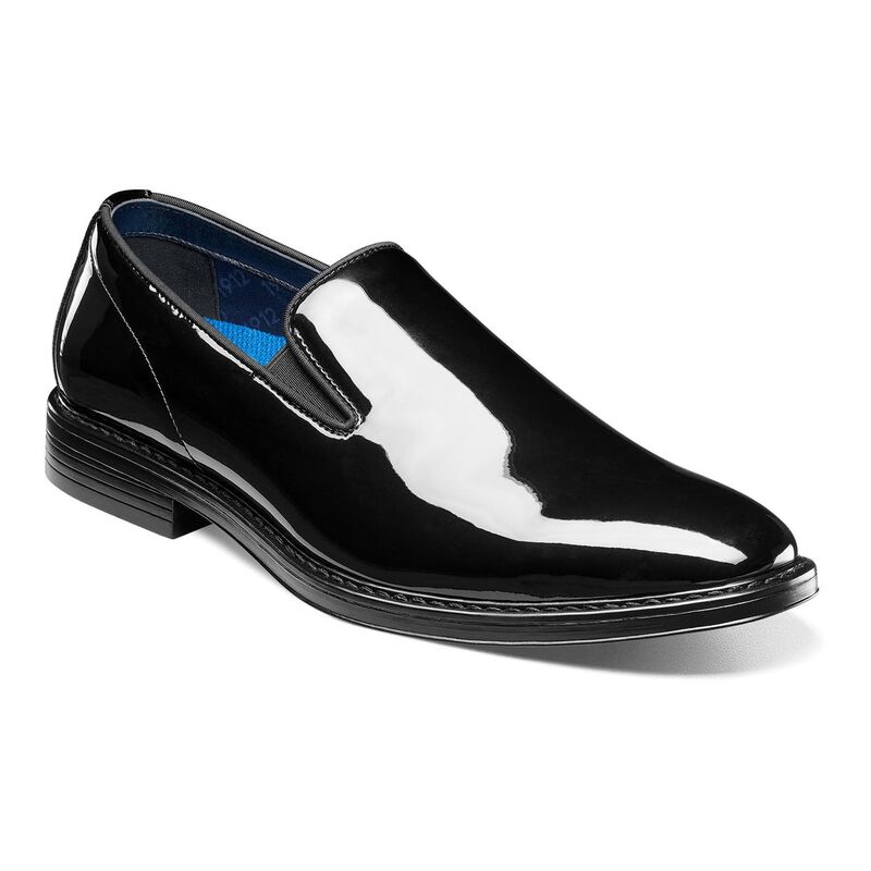 ノンブッシュ メンズ シューズ スリッポン・ローファー Nunn BushR Centro Flex Men's Plain Toe Slip-On Shoes Black ブラック