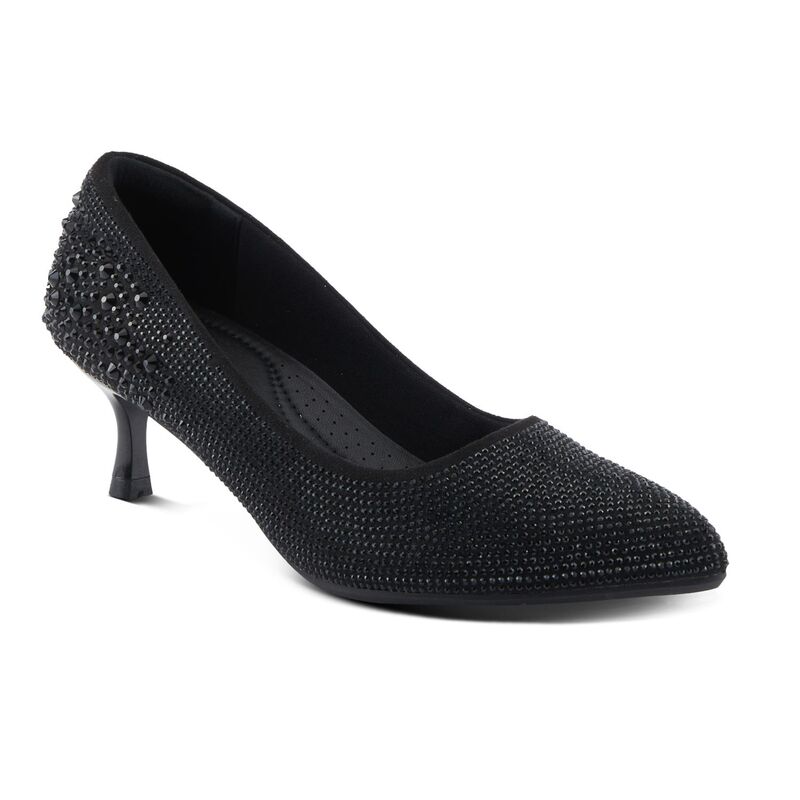 パトリシア レディース シューズ パンプス ヒール Patrizia Tyanna Women Dazzlembellished Kitten Heel Pumps Black ブラック