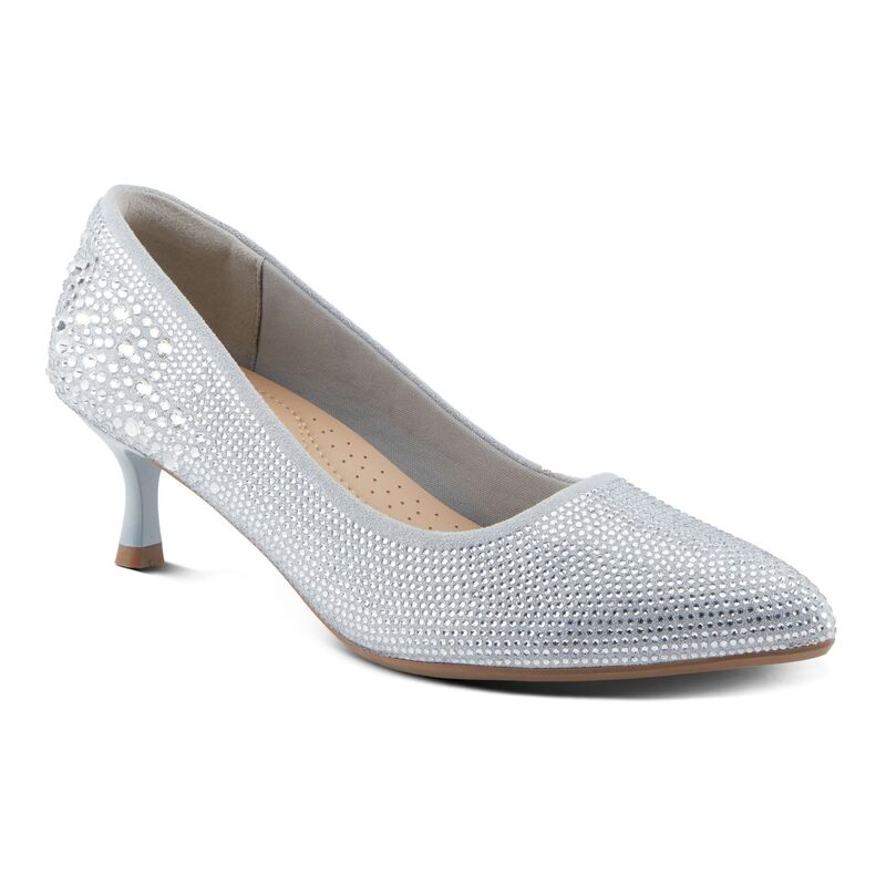 パトリシア レディース シューズ パンプス ヒール Patrizia Tyanna Women Dazzlembellished Kitten Heel Pumpsilver シルバー