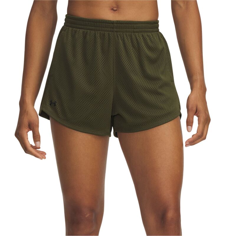 アンダーアーマー レディース ボトムス ハーフパンツ・ショーツ メッシュ ショートパンツ Women's Under Armour Tech Play Up Meshorts Expedition Green グリーン