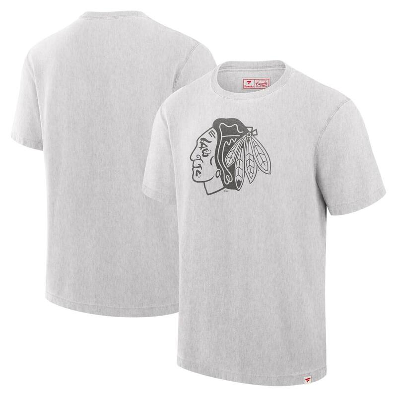 ファナティクス メンズ トップス Tシャツ Men's Fanatics Cream Chicago Blackhawks Made in Canada T-Shirt Hwk Beige ベージュ