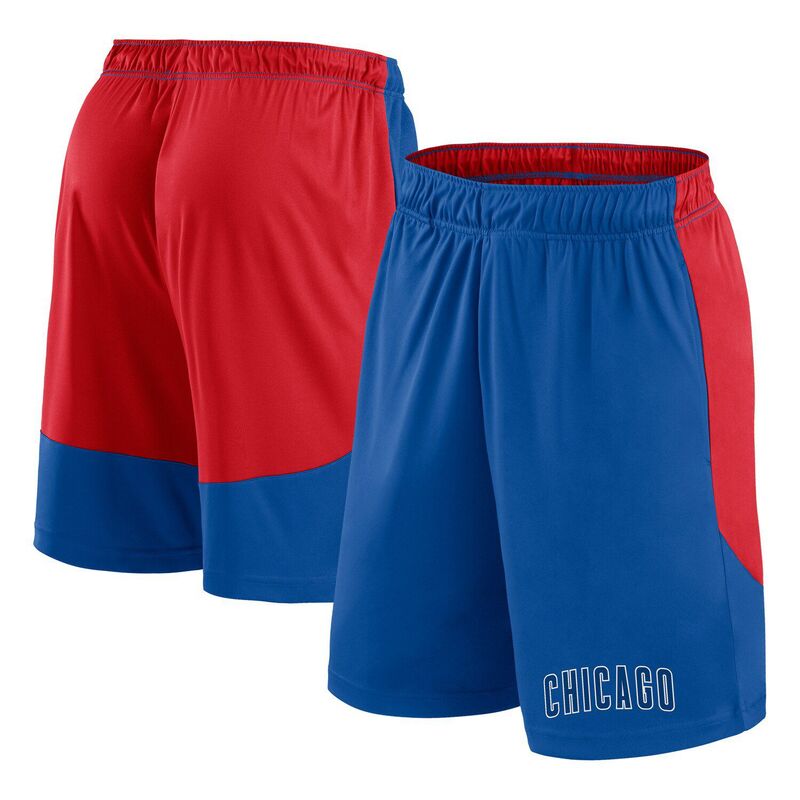 ファナティクス メンズ ボトムス ハーフパンツ・ショーツ ポリエステル ショートパンツ Men's Fanatics Royal/Red Chicago Cubs Launch Polyester Shorts Cublue ブルー