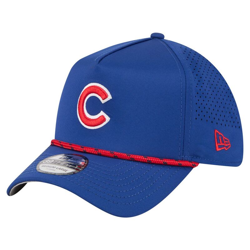 ニューエラ メンズ アクセサリー 帽子 Men's New Era Royal Chicago Cubs 39THIRTY A-Frame Perforated Flex Hat Cublue ブルー 8,745円