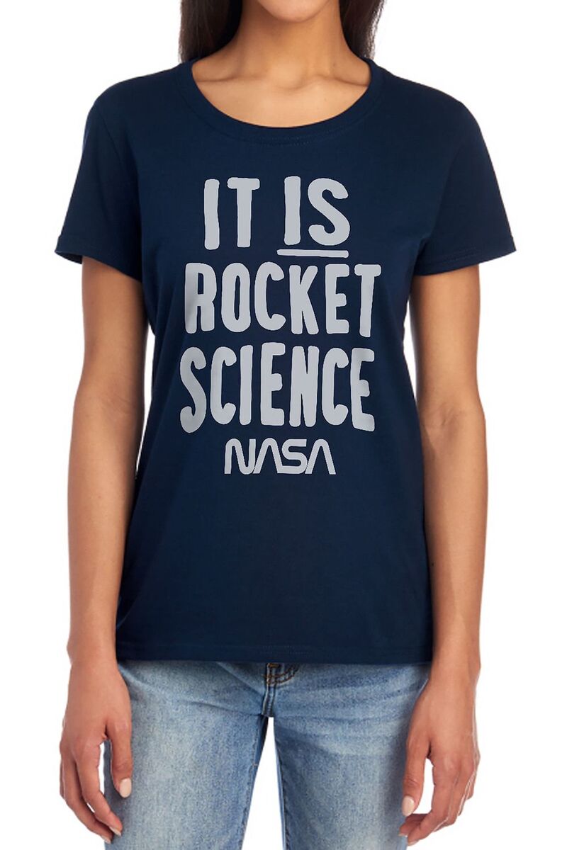 アニメキャラクター レディース トップス Tシャツ グラフィック Licensed Character Juniors' NASA \