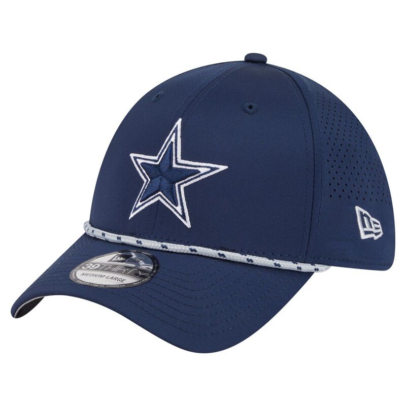 ニューエラ メンズ アクセサリー 帽子 Men's New Era Navy Dallas Cowboys Featherweight Poly Rope Flex 39Thirty Hat Cow Navy ネイビー
