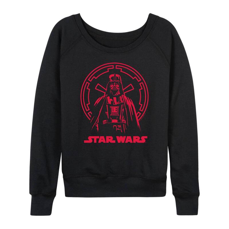 スター ウォーズ レディース トップス Tシャツ パイル Women'star Wars Darth Vader Pose French Terry Long Sleeve Tee Black ブラック