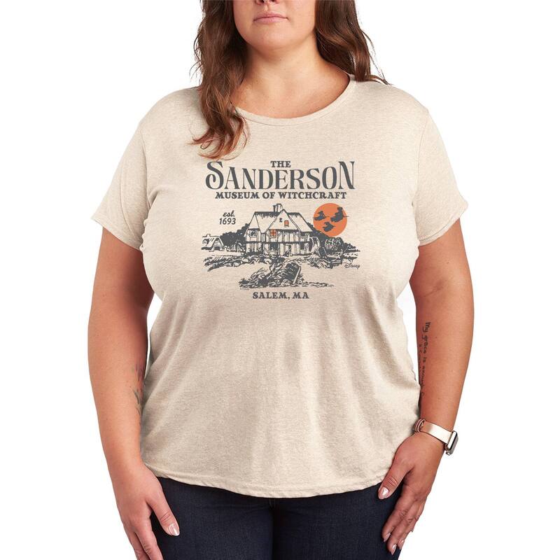ディズニー レディース トップス Tシャツ プラスサイズ グラフィック Plusize Disney's Hocus Pocus The Sanderson Museum Of Witchcraft Graphic Tee Beige ベージュ
