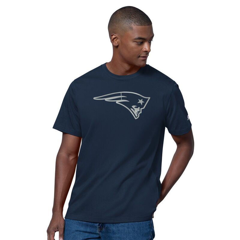 スターター メンズ トップス Tシャツ Men'sStarter Navy New England Patriots Thursday Night Gridiron T-Shirt Pat Navy ネイビー