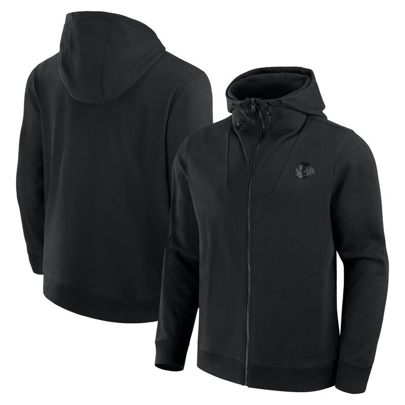 ファナティクス メンズ トップス Tシャツ パーカー Men's Fanatics Black Chicago Blackhawks Elements Tonal Primary Tri-Blend Full-Zip Hoodie Hwk Black ブラック