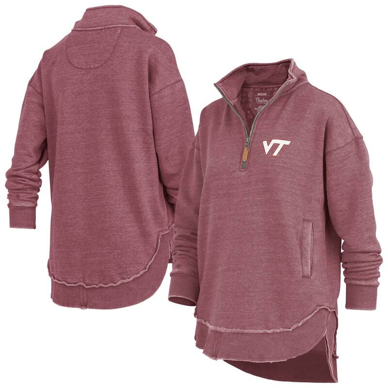 プレスボックス レディース トップス Tシャツ スウェット Women's Pressbox Maroon Virginia Techokies Northfork Sojourn Poncho Quarter-Zip Sweatshirt Vat Red レッド 21,980円
