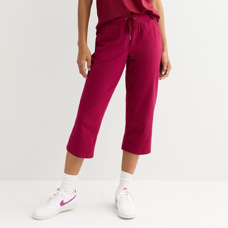Tek Gear レディース ボトムス カジュアルパンツ キャップ Women's Tek Gear Essential Capris Vintage Ruby ルビー