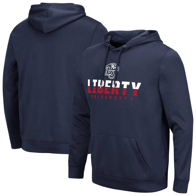 円形劇場 メンズ トップス プルオーバー パーカー Men\u0027s Colosseum Navy Liberty Flames Lantern Pullover Hoodie Lib Navy 米国海軍