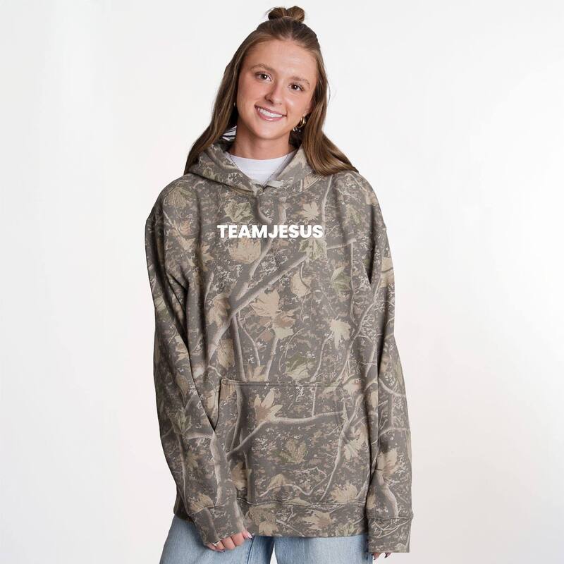 Simply Sage Market レディース トップス Tシャツ パーカー Simply Sage Marketeam Jesus Loves You - Camo Hoodie Camo